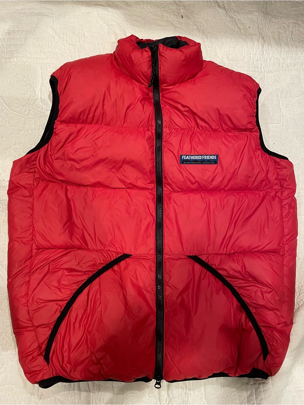 Feathered Friends Helios down puffer vest men’s medium